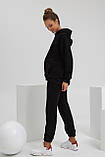 Чорний костюм для вагітних та годуючих теплий трикотажний, S, фото 3
