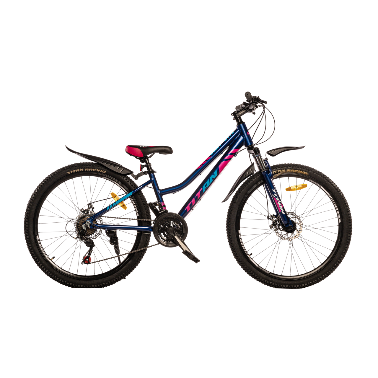 Велосипед 26" Best Mate-Рама-13" dark blue-pink