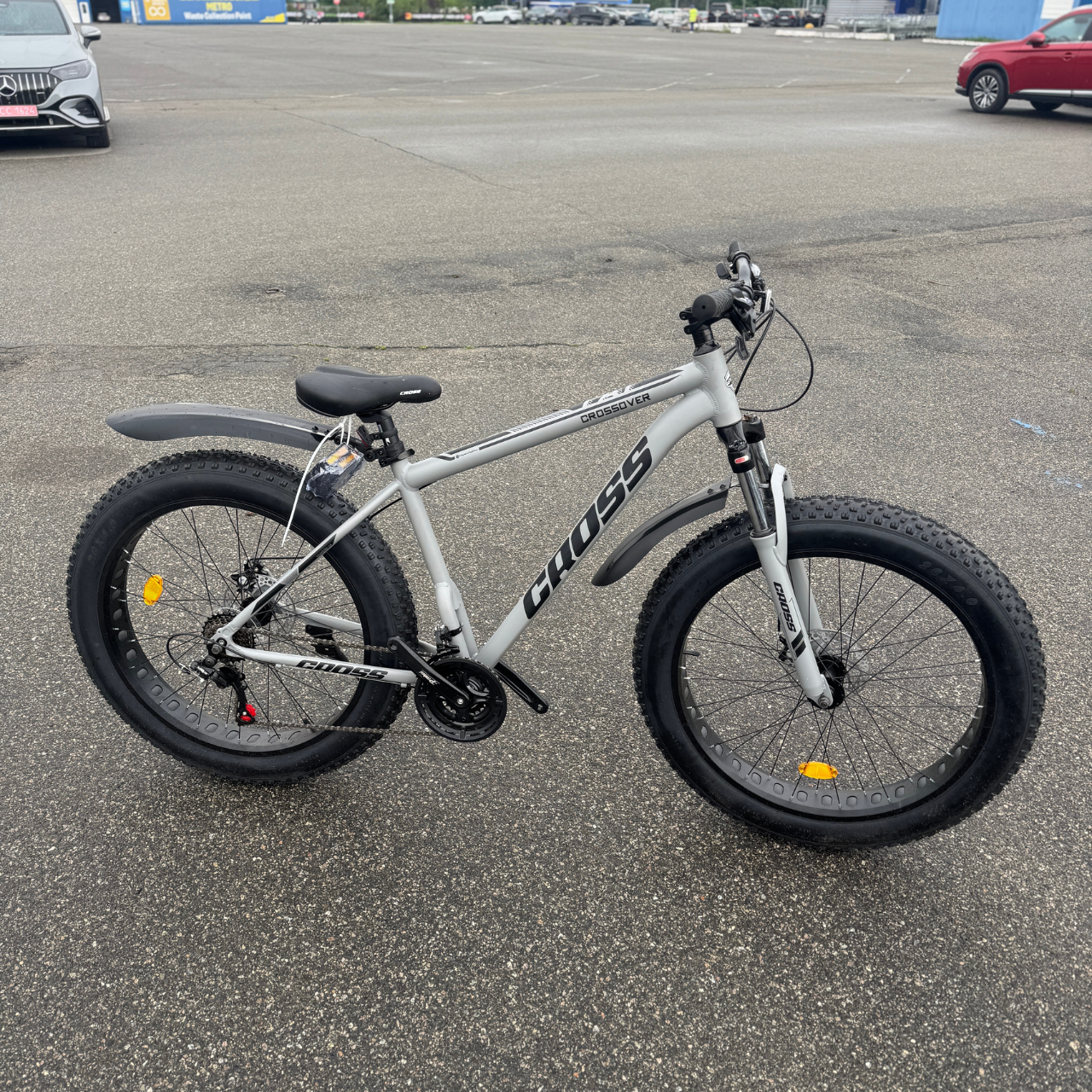 Велосипед Фетбайк Cross 26"*4" Crossover susp 2025 Рама-19" grey