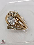 Золота Каблучка зі вставкою цирконій, фото 2