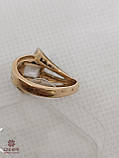 Золота Каблучка зі вставкою цирконій, фото 3