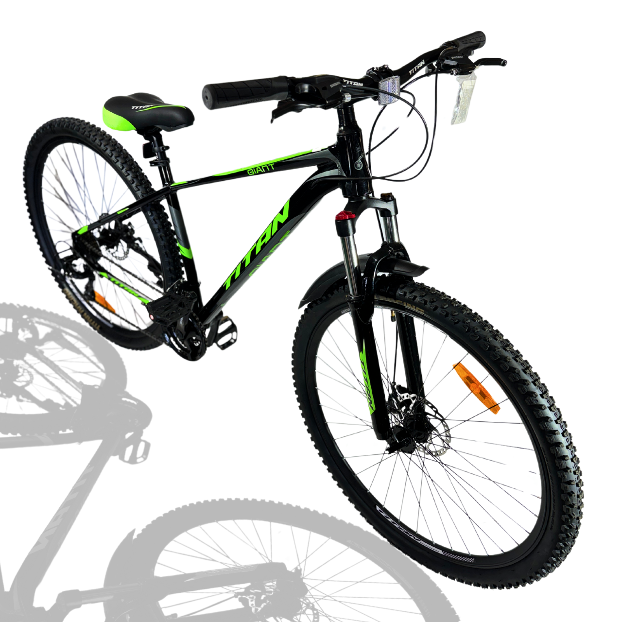Велосипед 30,5" Giant 2024 Рама-18" black- neon green