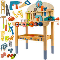 Дитяча майстерня з дерев’яними інструментами 3в1 KRUZZEL 26546