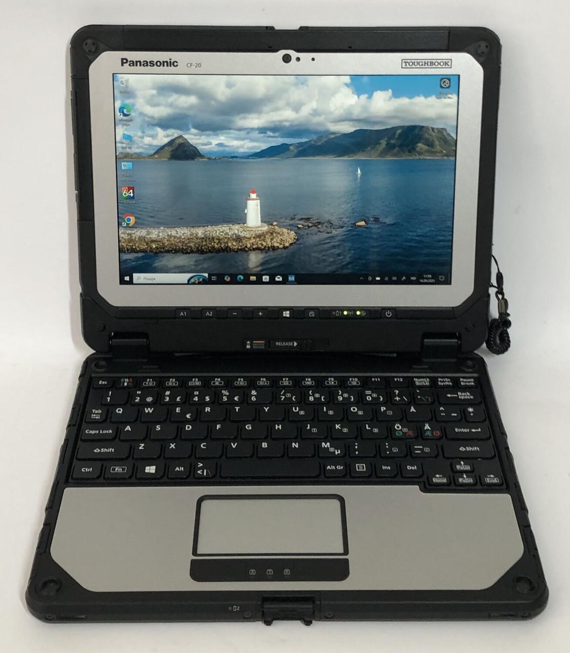 Б/в Захищений нетбук Panasonic Toughbook CF-20 10.1" 1920x1200 Touch| M5-6Y57| 8GB RAM| 256GB SSD| HD 615| 2x АКБ