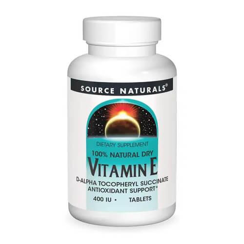 Source Naturals Vitamin E 400 IU D-Alpha Tocopherol 100 таблеток, фото 1