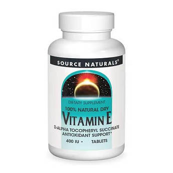 Source Naturals Vitamin E 400 IU D-Alpha Tocopherol 100 таблеток