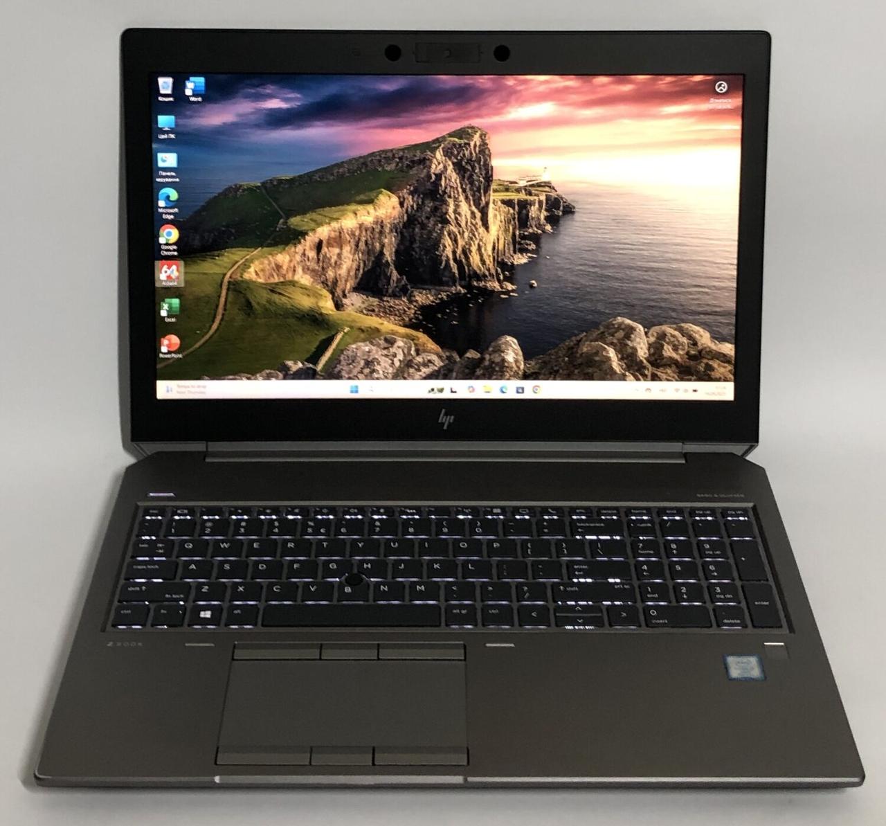 Б/в Ноутбук Б-клас HP ZBook 15 G6 15.6" 1920x1080| Core i7-9850H| 32 GB RAM| 512 GB SSD NVMe| Quadro RTX 3000 6GB