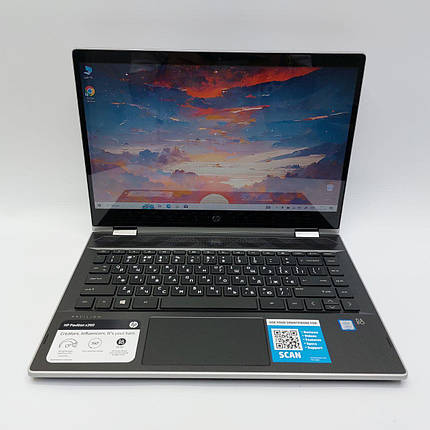 Б/в Ноутбук-трансформер HP Pavilion X360 14" 1366x768 Сенсорний| Core i3-8130U| 8 GB RAM| 256 GB SSD| UHD 620, фото 1