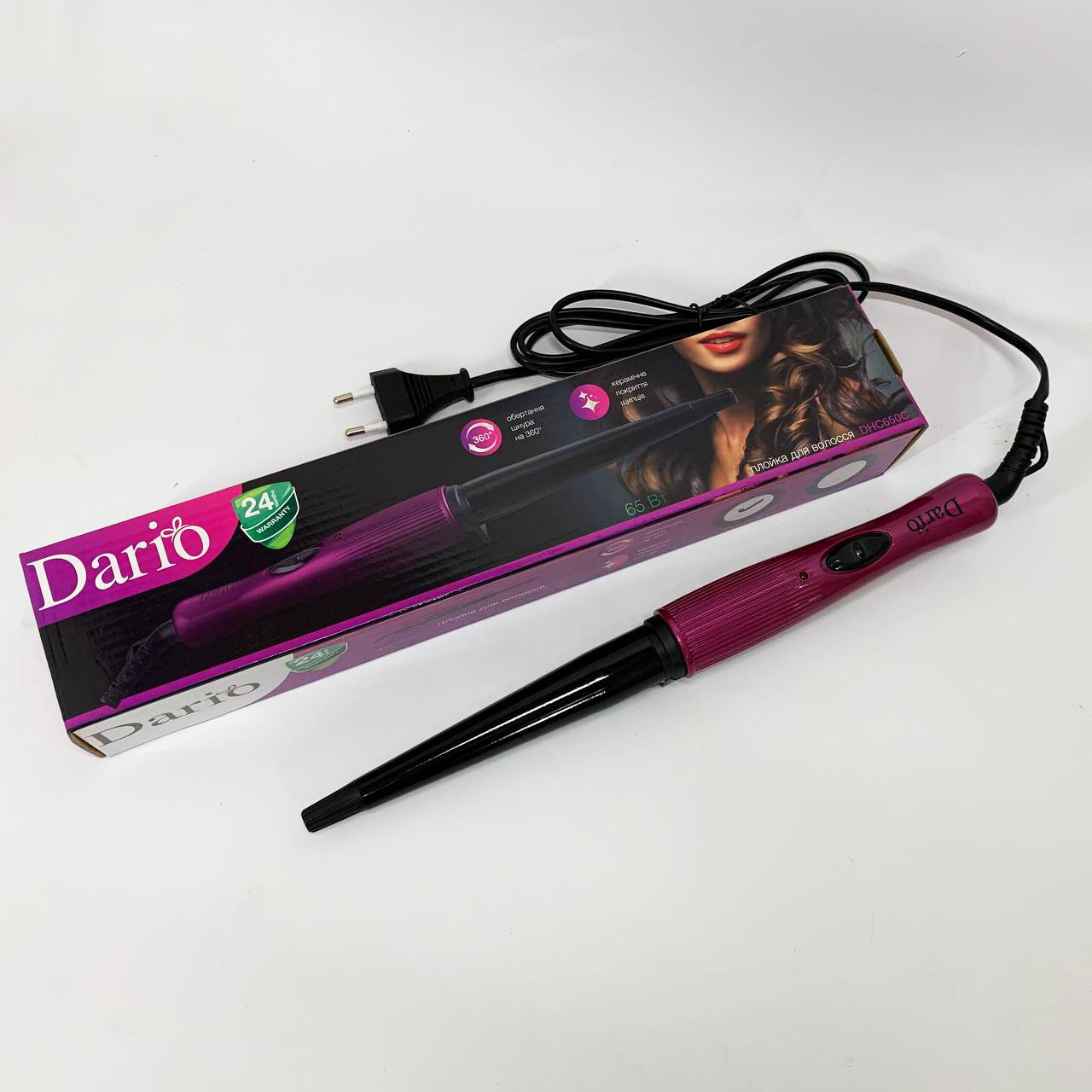 Плойка з функцією укладання і завивки волосся Dario DHC650C, Плойка для об'єму для кучерів PS-81