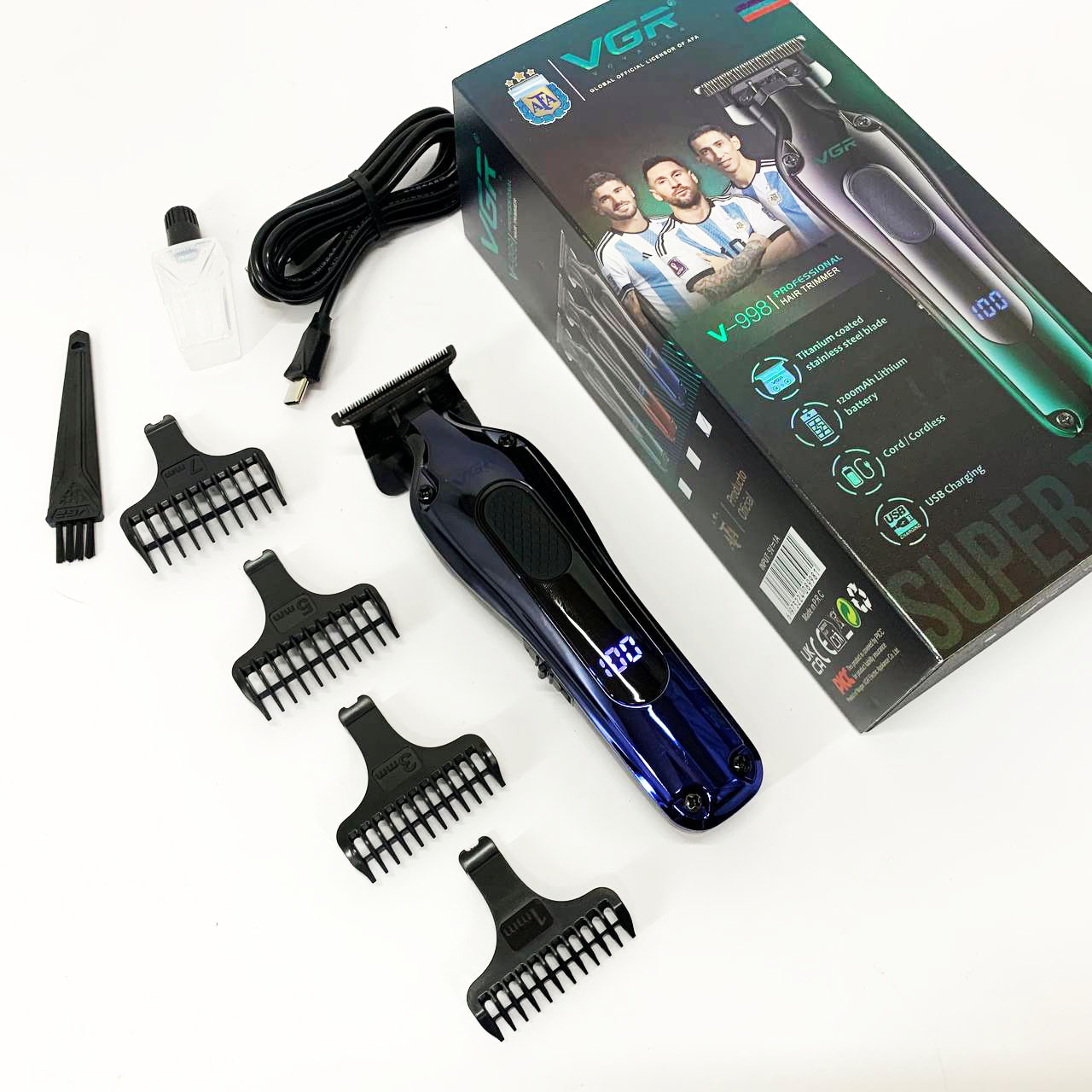 Портативна ручна машинка для стрижки волосся VGR V-998, Універсальний тример для стрижки та гоління OD-95