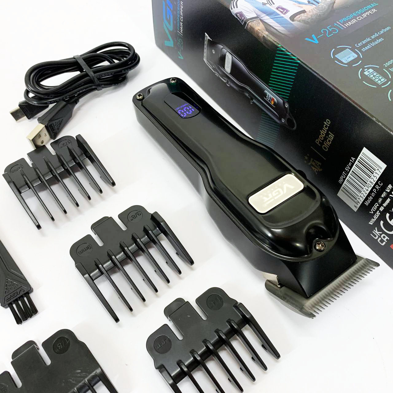 Перукарські машинки професійні VGR, Універсальна машинка для стрижки голови та бороди NY-53