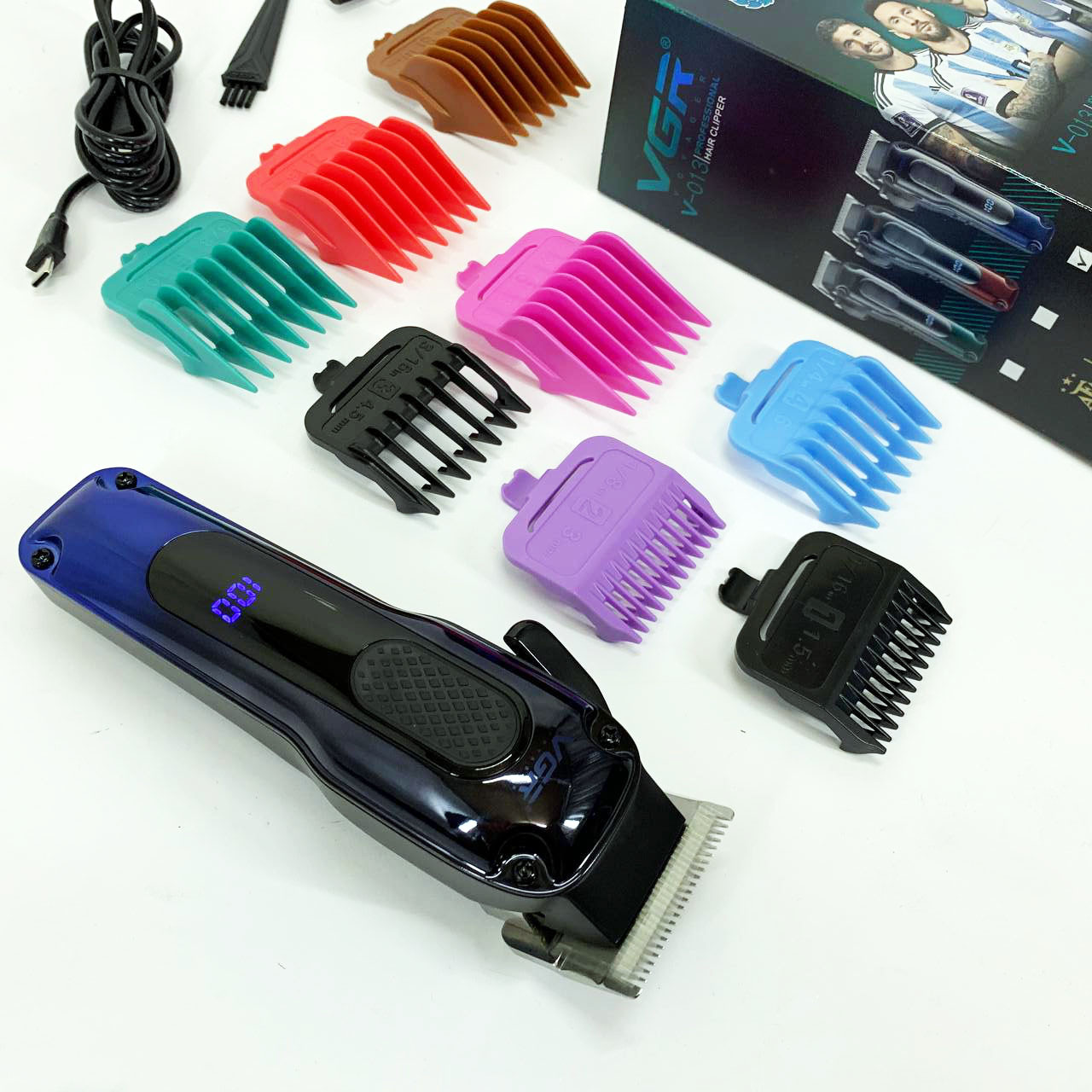 Водонепроникний тример для стрижки VGR, Акумуляторна машинка для стрижки і укладання волосся KT-37