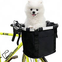 Сумка на кермо велосипеда з ручками,з 3 кишенями,до 5кг,Чорний DS