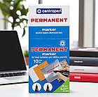 Тонкий перманентний маркер CENTROPEN 2846 Чорний Упаковка 10 шт., фото 3