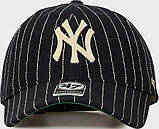 Кепка 47 Brand NEW YORK YANKEES WOOL PINSTRIP темно-синій Унісекс One Size, фото 3