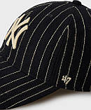 Кепка 47 Brand NEW YORK YANKEES WOOL PINSTRIP темно-синій Унісекс One Size, фото 4