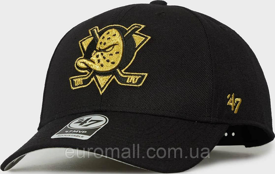 Кепка MVP 47 Brand ANAHEIM DUCKS METALLIC SNAP чорний Унісекс One Size, фото 1