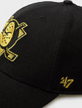 Кепка MVP 47 Brand ANAHEIM DUCKS METALLIC SNAP чорний Унісекс One Size, фото 4