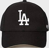 Кепка MVP 47 Brand LOS ANGELES DODGERS чорний Унісекс One Size, фото 3