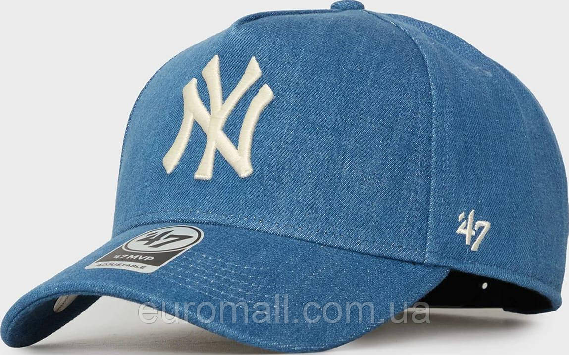 Кепка MVP 47 Brand NEW YORK YANKEES DENIM DT синій Унісекс One Size, фото 1