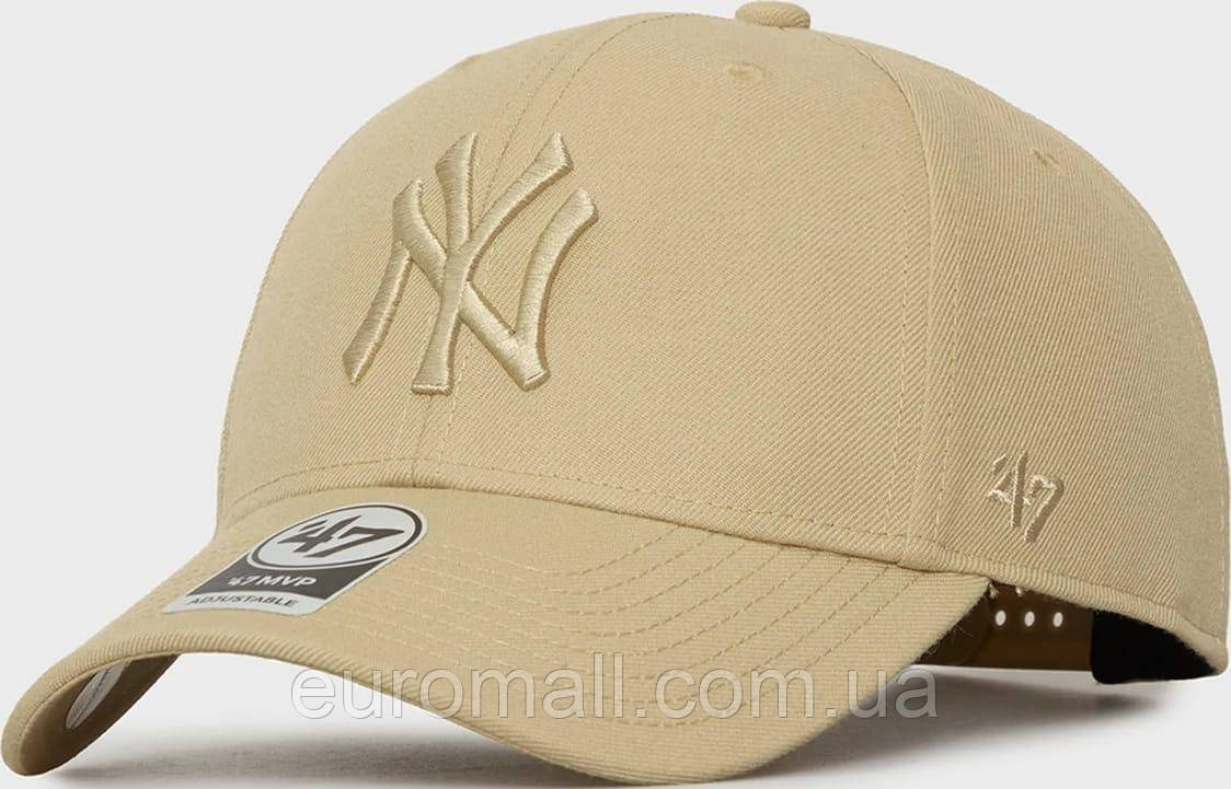 Кепка MVP 47 Brand NEW YORK YANKEES бежевий Унісекс One Size, фото 1