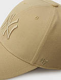 Кепка MVP 47 Brand NEW YORK YANKEES бежевий Унісекс One Size, фото 4