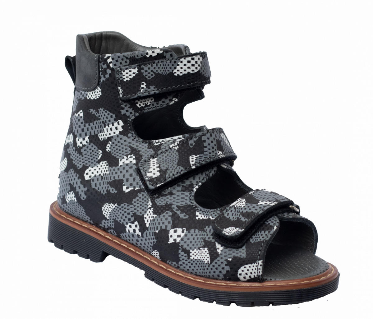 Ортопедичні сандалії для хлопчиків 06-258 р-р. 21-30 17x24 см — розмір 21, фото 1