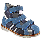 Сандалії ортопедичні для хлопчика 06-147 р-р. 21-30 17x24 см — розмір 22 25, фото 2