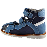 Сандалії ортопедичні для хлопчика 06-147 р-р. 21-30 17x24 см — розмір 22 25, фото 3