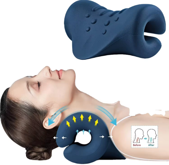 Масажна опора для шиї Релаксатор 16x23.5 см, фото 1