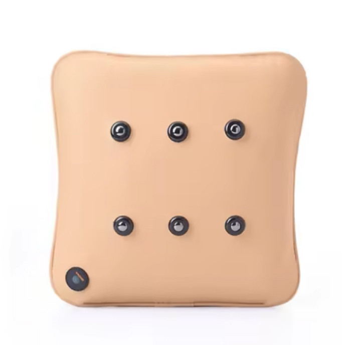 Подушка масажна під спину з вібрацією 25x25 см, фото 1