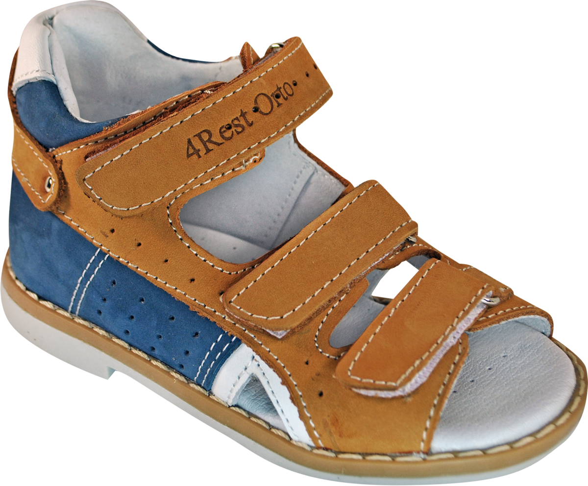 Сандалії ортопедичні для хлопчика 06-158 р-р. 21-30 17x24 см — розмір 22, фото 1