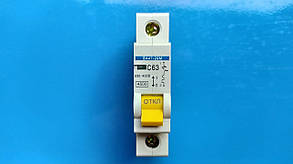 Автомат вимикач однополюсний 63А ВА47-29 С