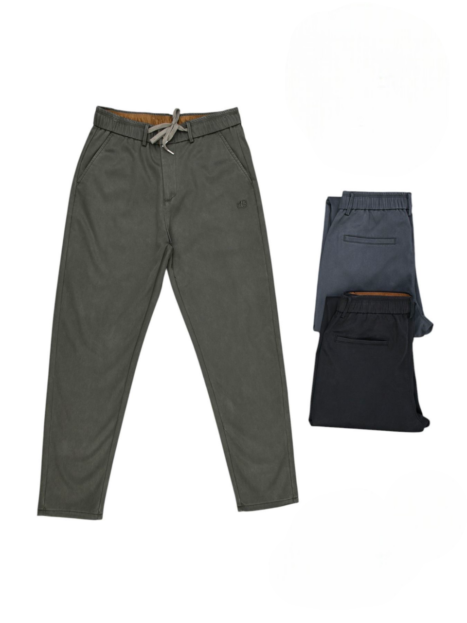 Чоловічі штани МОМ оливкового кольору, фото 1