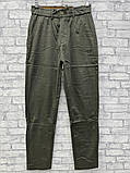 Чоловічі штани МОМ оливкового кольору, фото 2