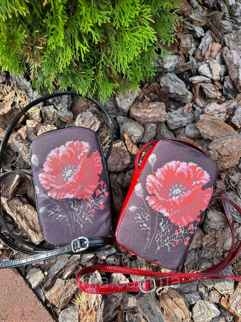 Жіноча сумочка під вишивку  Мальва, фото 1