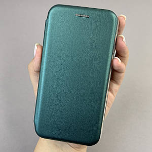 Чохол-книга для Apple iPhone 8 книжка з підставкою для телефону айфон 8 темно-зелена stn