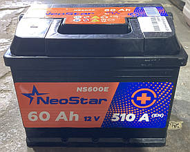 Акумулятор 60Ah 12v NeoStar EN510 праворуч плюс (0) R
