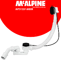 Сифон для ванни автоматичний з ревізією чорний MP31SSF-MBBR SLIM McAlpine
