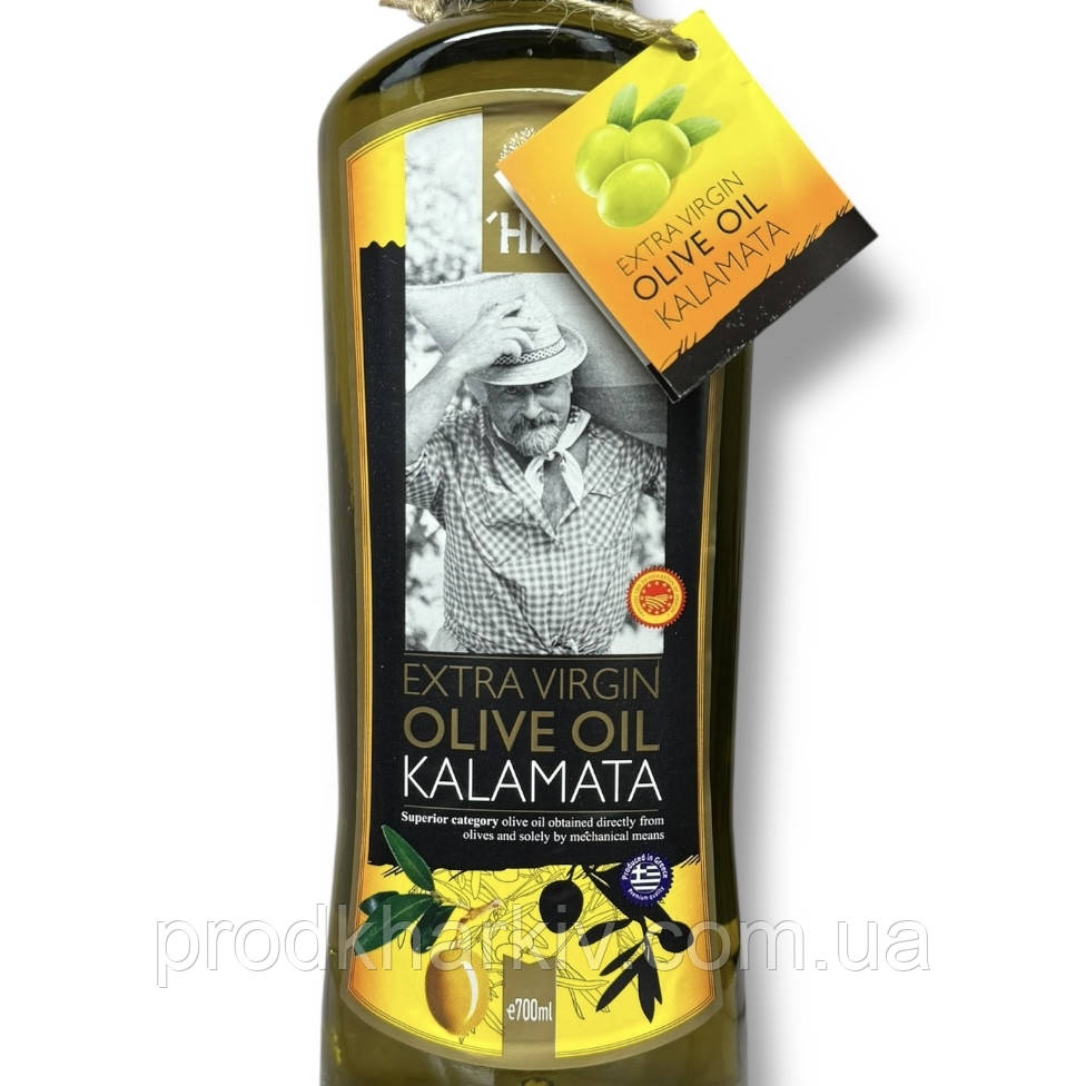 Оливкова олія Oil Extra Vergine (Дідусь) 0.7 л — Kalamata Виробництво (Греція)