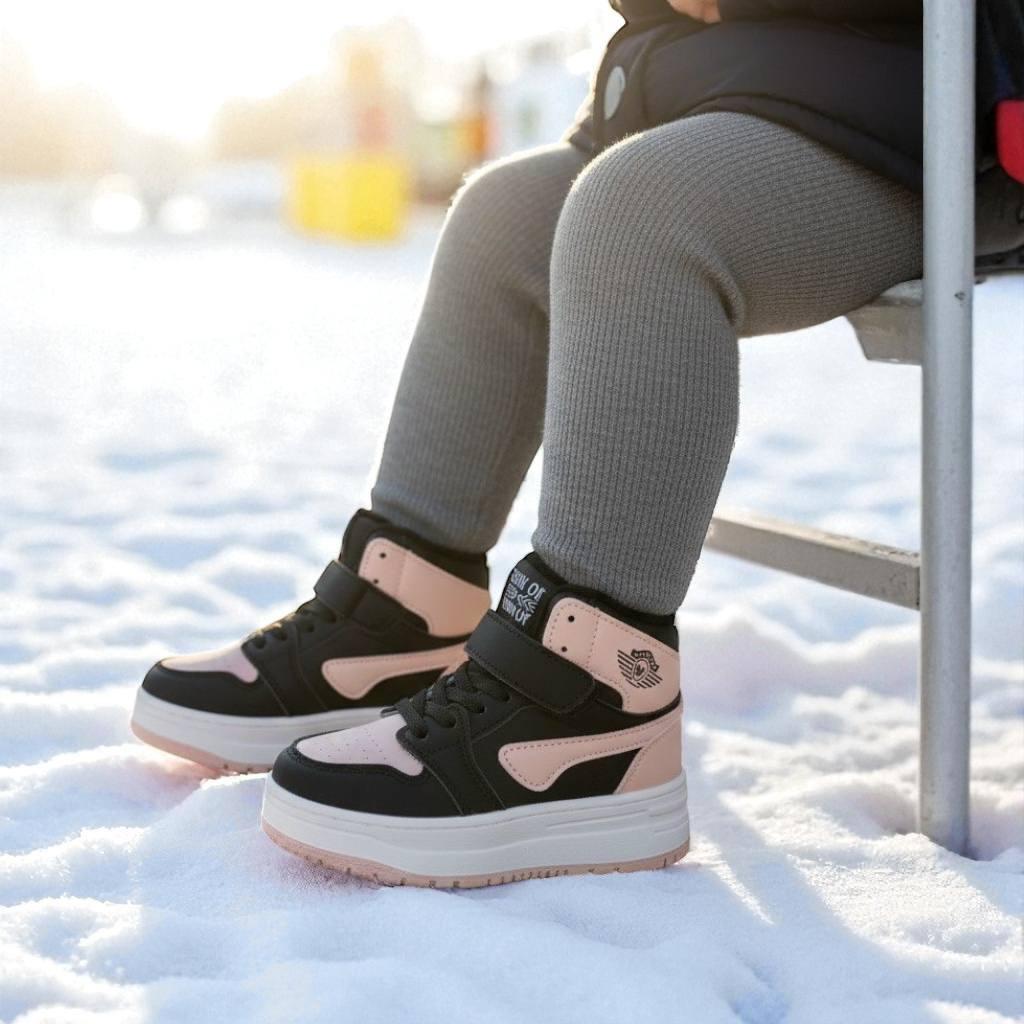 Зимняя детская обувь, дутики, ботиночки на девочку, сапоги на девочек, на овчине, на лепучке. Размер: 27-31, фото 1