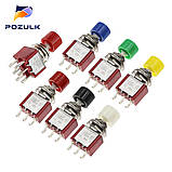 Кнопка вимикач на 3 контакти 2а 220 В біла, фото 7