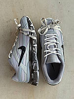 Сірі шкіряні чоловічі кросівки Nike Initiator Grey Custom Демісезонні кросівки Найк