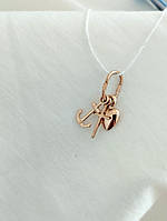 Золотий кулон Вера Надія Любов
