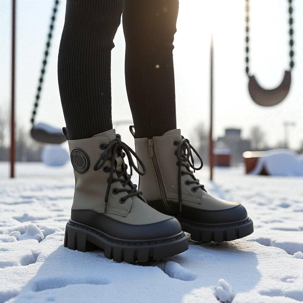 Зимняя детская обувь, дутики, ботиночки на девочку, сапоги на девочек, на овчине, на лепучке. Размер: 29, фото 1