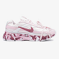 Рожеві шкіряні жіночі кросівки Nike Initiator Custom Pink Демісезонні кросівки Найк
