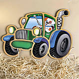 Контурний пазл (дерев'яний) - Трактор. Розвиваюча гра для малят (ПСД119), фото 4