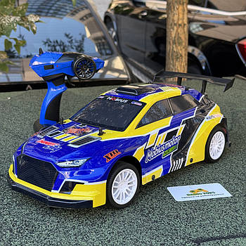 Машинка на радіокеруванні Ford Focus FORZA 25 км/год жовто-синя | Машинка на пульті управління | Машина на радіоуправлінні