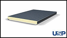 Стінова сендвіч панель — USP з наповнювачем PUR / PIR — 100 мм