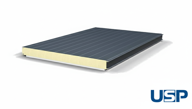 Сэндвич-панели стеновые ТМ "USP" с наполнителем PUR / PIR - 100 мм Сэндвич-панели стеновые ТМ "USP" с наполнителем PUR / PIR - 100 мм